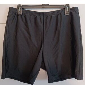 ATTRACO Plus Size High Waisted Boyleg Swim Shorts Size 0X(32"Waist)